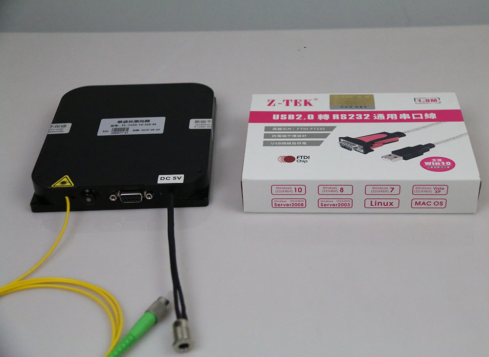 DFB Laser 1550nm 500mW SM Fiber-Coupled Output 1MHz FL-1550-500-SM Module type